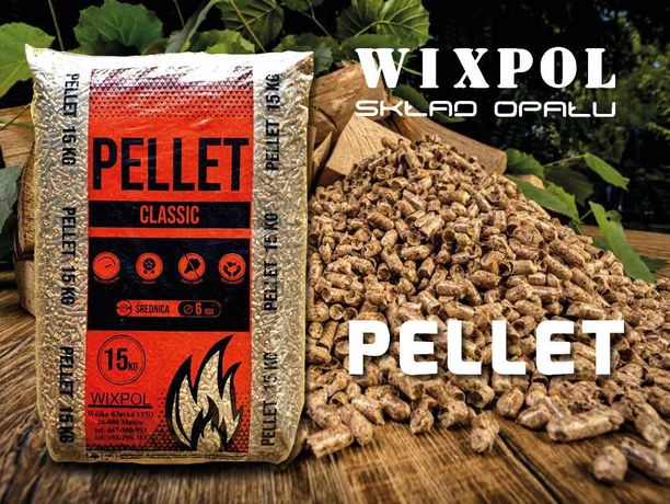 Pellet worki 15kg CLASSIC 1350 zł (Olczyk,Olimp,Lava,Barlinek) Bieliny