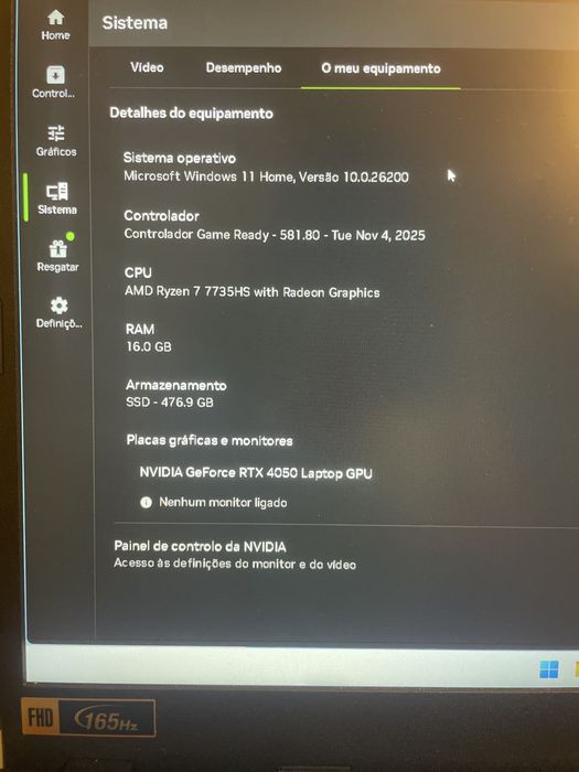 Acer nitro v15 computador gaming