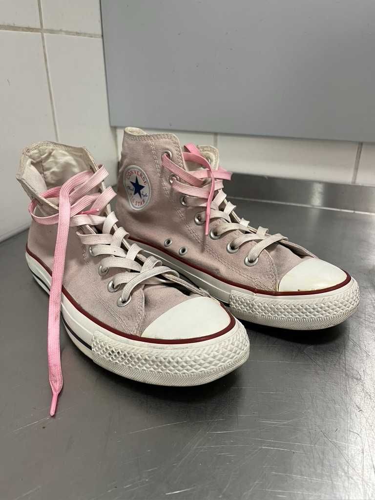 Converse wysokie brudny róż