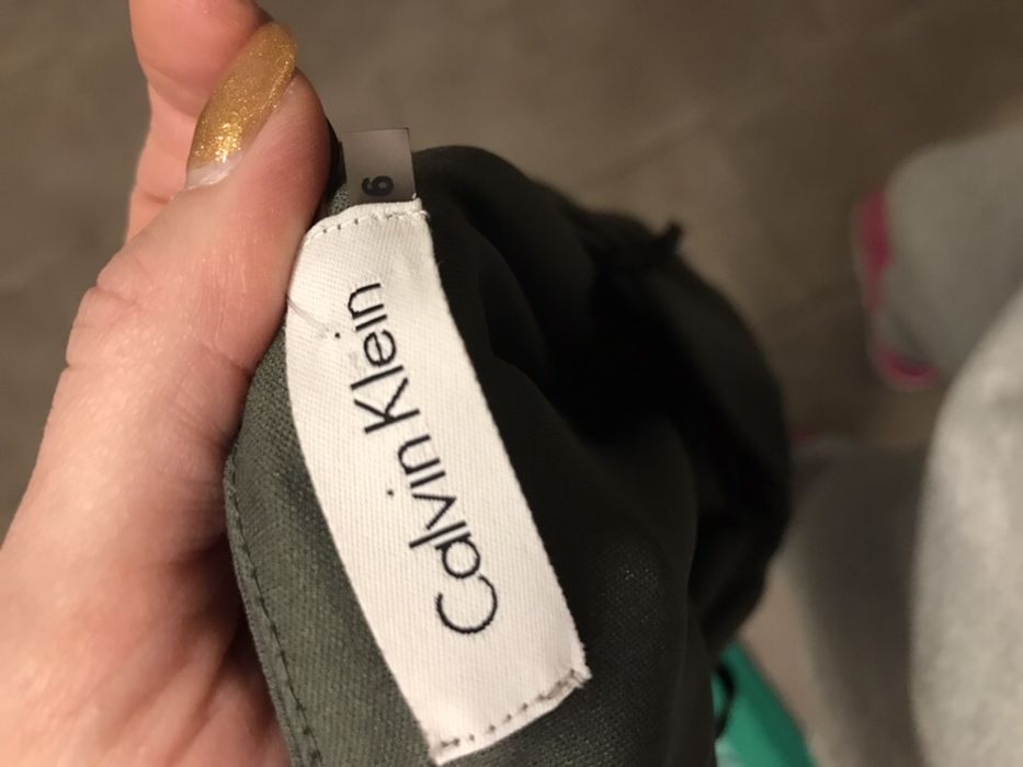 Sukienka khaki Calvin Klein