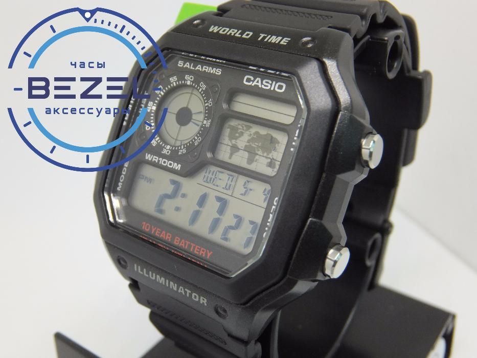ОРИГІНАЛ|НОВИЙ:Чоловічий годинник Casio AE-1200WH-1AV Класика|ГАРАНТІЯ