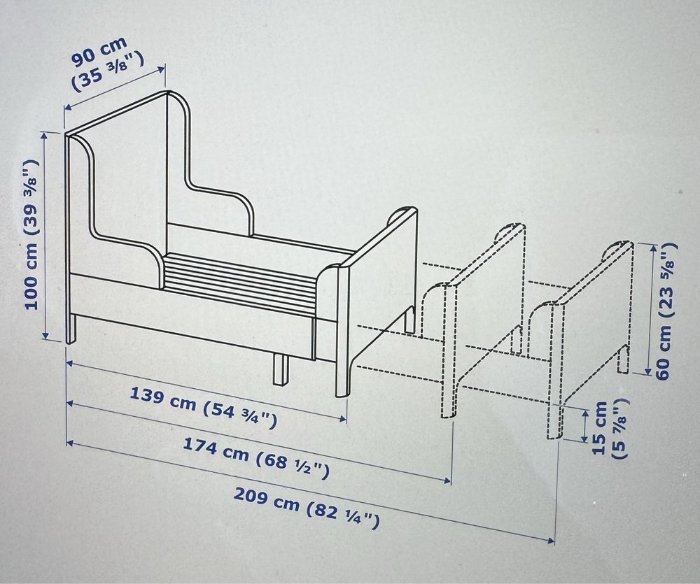 Ліжко / Кровать IKEA Busunge