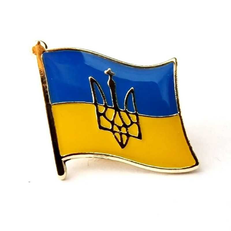 Патріотичний значок (пін, брошка): мапа України, Герб, Прапор на вибір