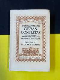Correia Garção, Vol.II, Obras Completas, Prosas e Teatro