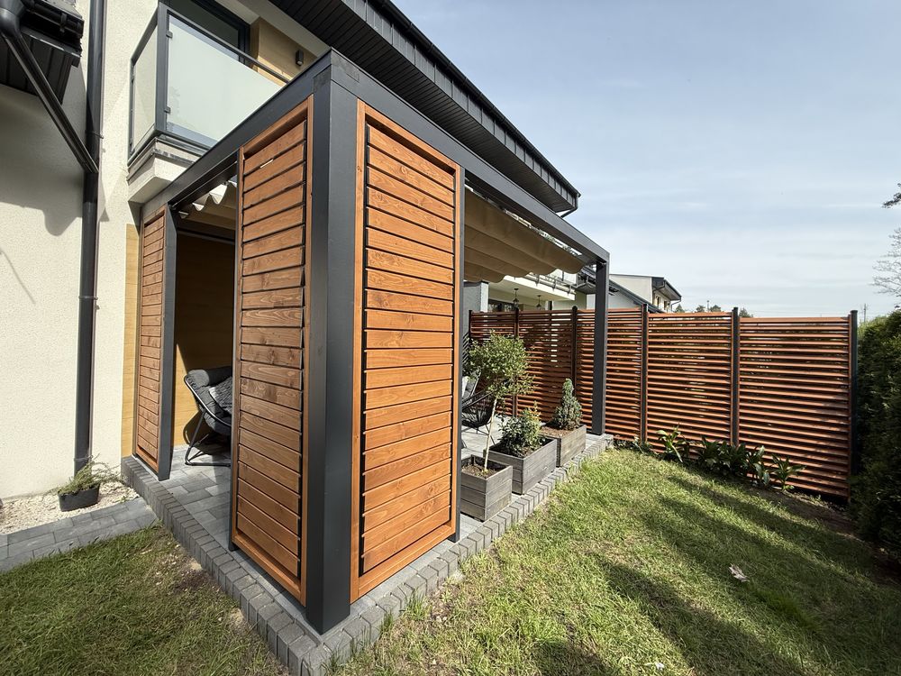 pergola 4x5m/ zadaszenie tarasu/zadaszenie/wiata/roleta
