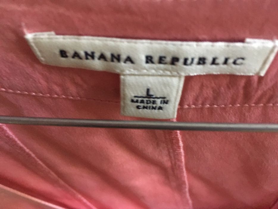 Top de seda rosa, adorável e chique, xl, da BANANA REPUBLIC