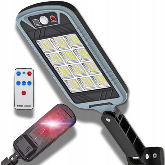Lampa solarna LED 400W z czujnikiem ruchu i pilotem