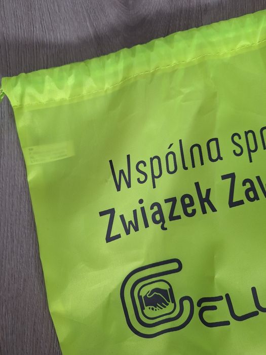 Neonowy worek workoplecak odblaskowy