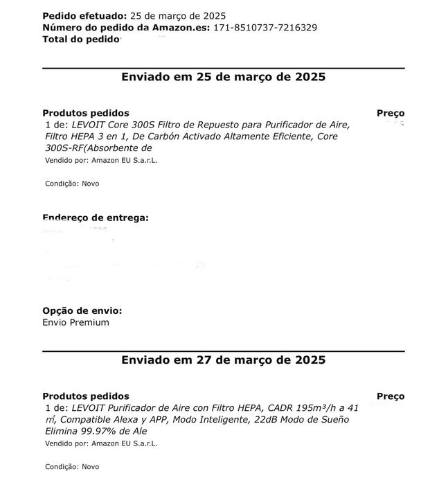 Levoit purificador ar 300S core