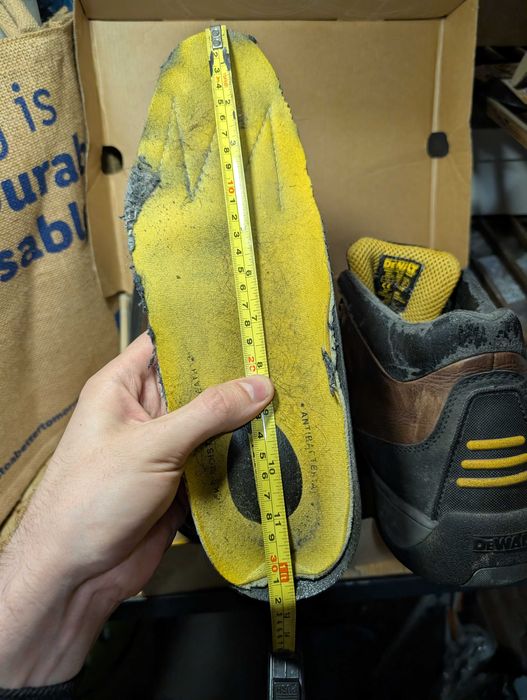 Черевики Dewalt 47р., робочі, з метал. пластиною (устілка 32см)