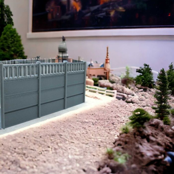 Ogrodzenie betonowe imitacja skala 1:64 Diorama modelarstwo