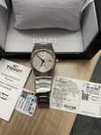 Швейцарские механические часы Tissot PRX powermatic 80 с золотом