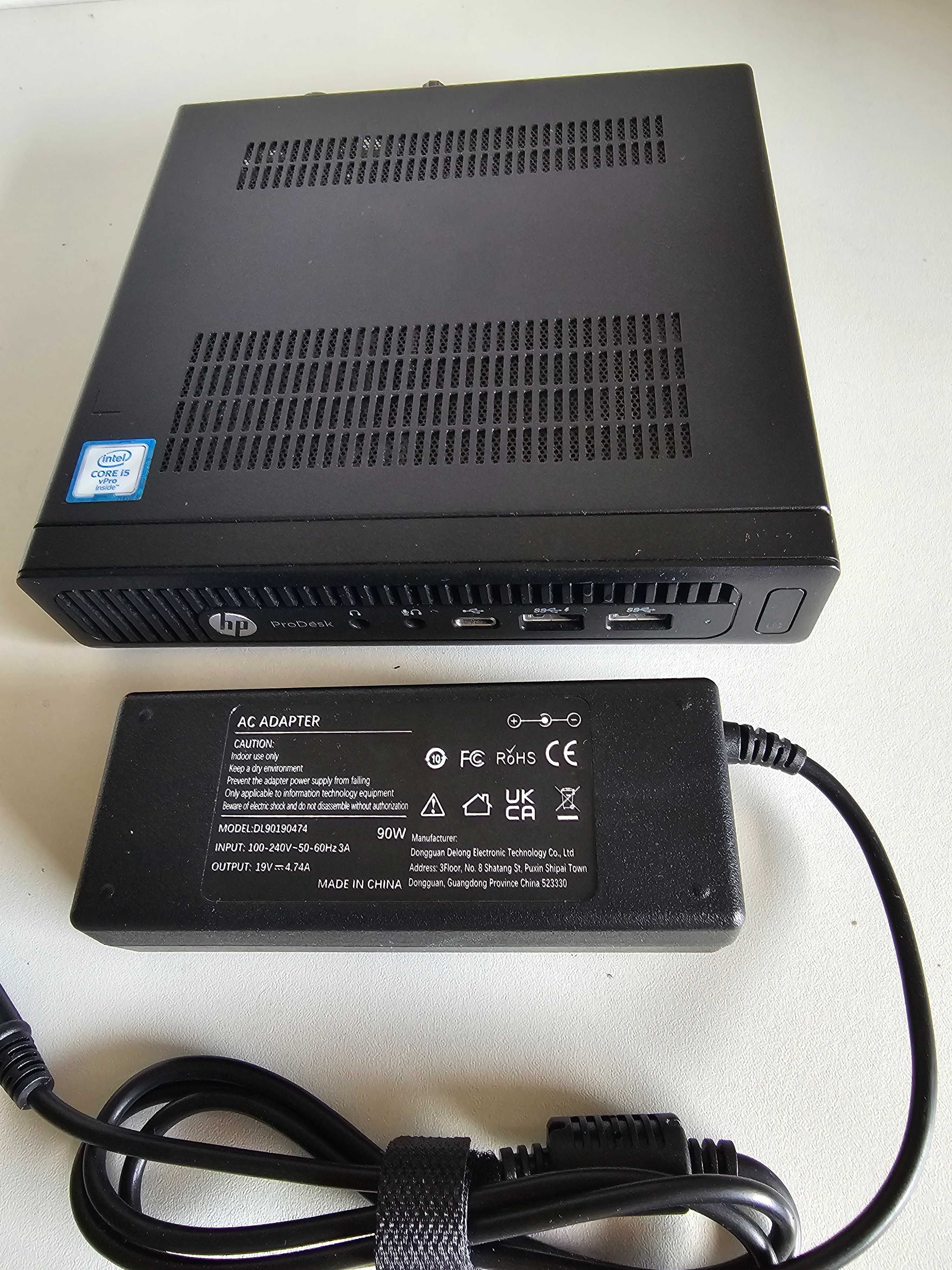 HP EliteDesk 800 G2 mini i5-6500 8/128GB Windows 10 Pro zasilacz