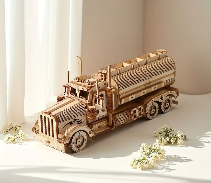 Пазл 3D дерев'яний конструктор вантажівка для дітей та дорослих
