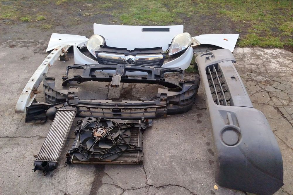 przód kompletny do RENAULT trafic II lift 06-14r OPEL Vivaro lift 06-14r 2,0dci komplet : maska-błotnik przód lewy /prawy -zderzak przód -atrapa przód -listwa atrapy -pas przód /belka/chłodnice/+ lampy przód gratis!