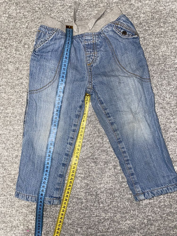 Утепленные штаны для мальчика 92 см ( 18-24 мес).  Утепленные джинсы
