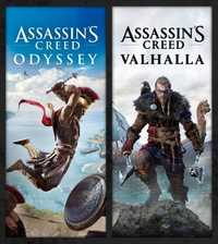 Assassin's Creed Odyssey (70zł) + Valhalla (80zł) PS4/PS5