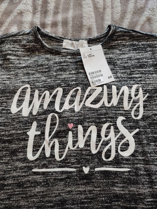 Трикотажний лонгслів H&M 122/128