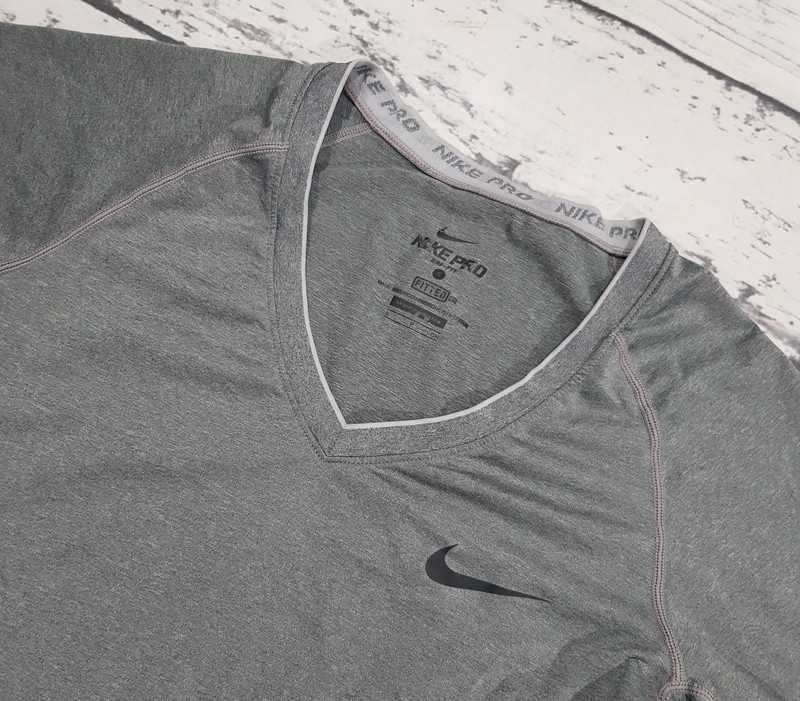 Nike * Pro * koszulka * szara * damska * S