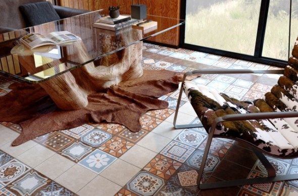 Декор для підлоги Golden Tile Africa Mix 18,6 х18, 6