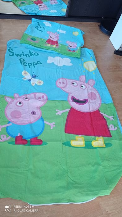 Komplet poszewka na kołdrę Peppa
