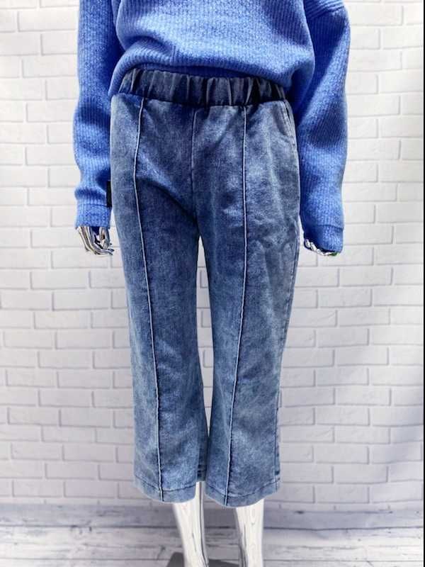 Spodnie jeansy dzwony Minouu niebieskie