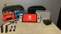 Nintendo Switch OLED + 512GB pamięci + ZESTAW!