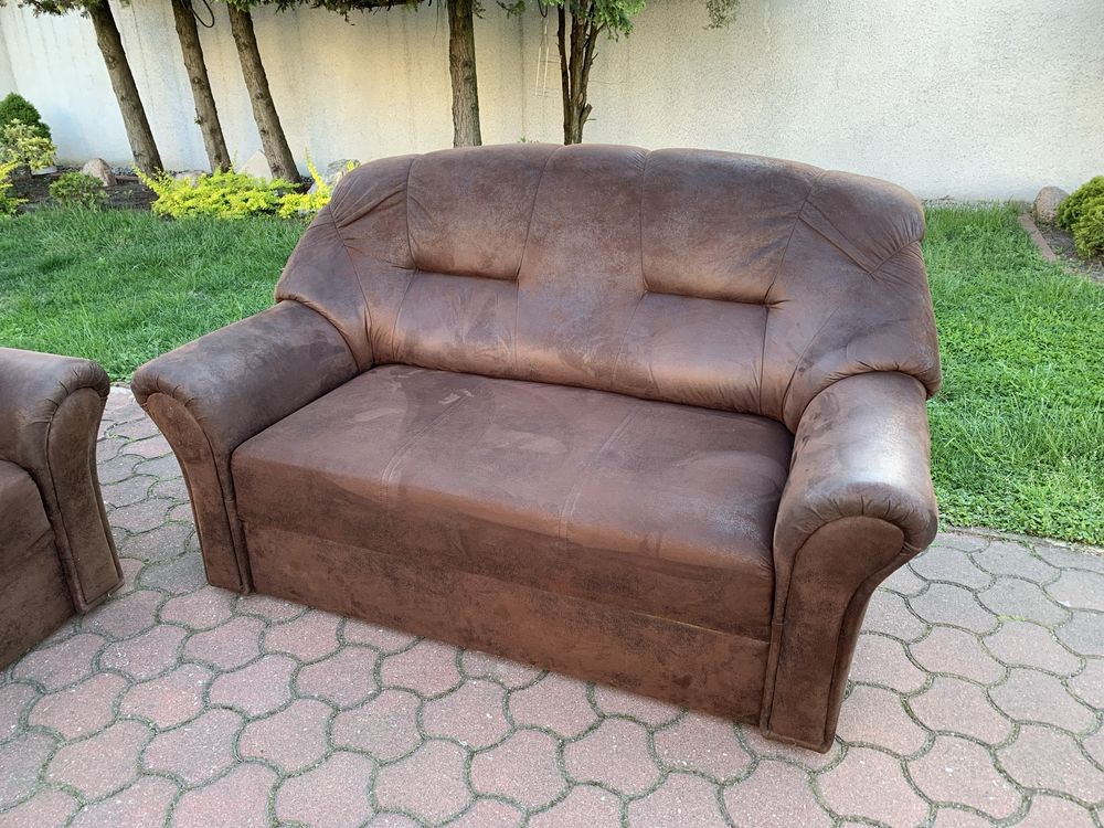 Zestaw wypoczynkowy 3 2 1 sofa fotel