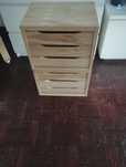 Gaveteiro, Comoda, Bloco 3 gavetas pinho 39x30x29,5 cm Decobloc