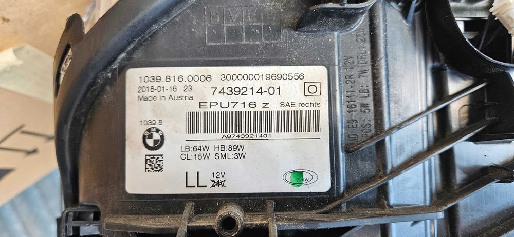 Lampa do  BMW 5 G30 G31 M5 F90 Reflektor  Adaptive  Led  USA