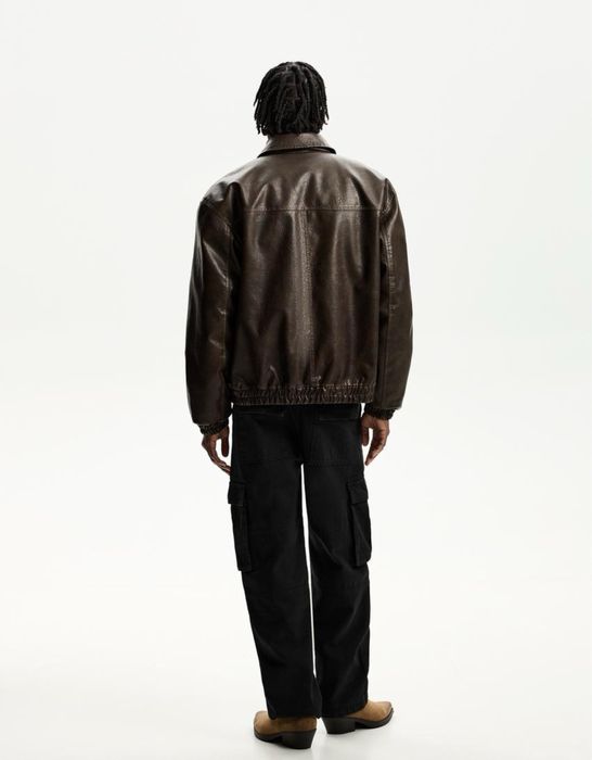 Штани Bershka Cargo Relaxed Fit (S / M / L) Чорні Оригінал Карго