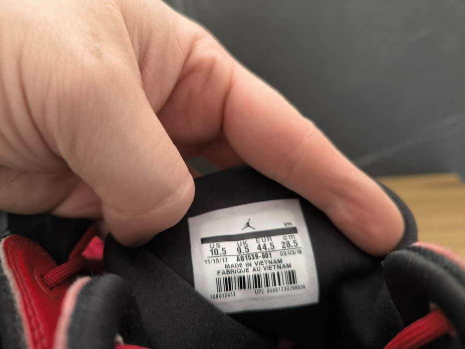 Oryginalne NIKE JORDAN 44,5 DNA buty męskie czerwone