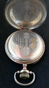 Zegarek kieszonkowy Orator srebra-srebro 800 antyk