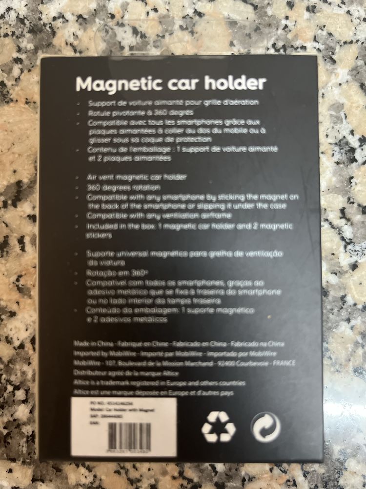 Vendo suporte magnético telemóvel para carro