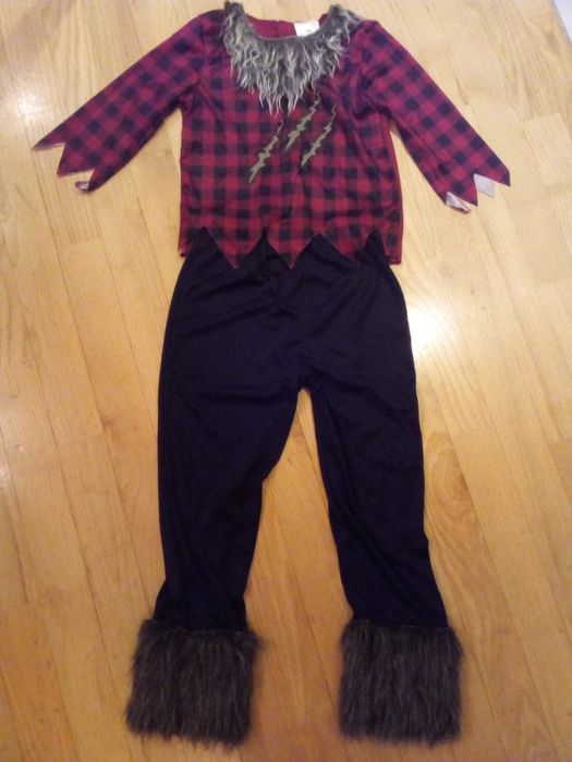Strój karnawałowy/WILKOŁAK/7-8/122-228/Heloween/wilk/kościotrup/Bal