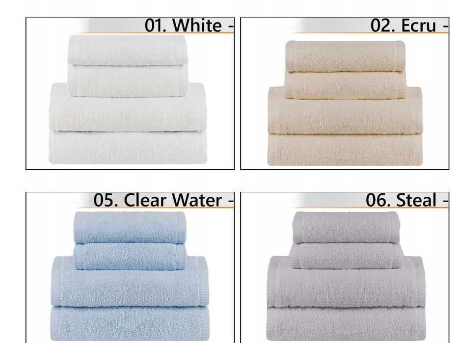 ZESTAW RĘCZNIKÓW Komplet Ręczniki Kąpielowe Bawełniane *Kolory*