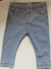 Spodnie legginsy jak jeansy Zara 74