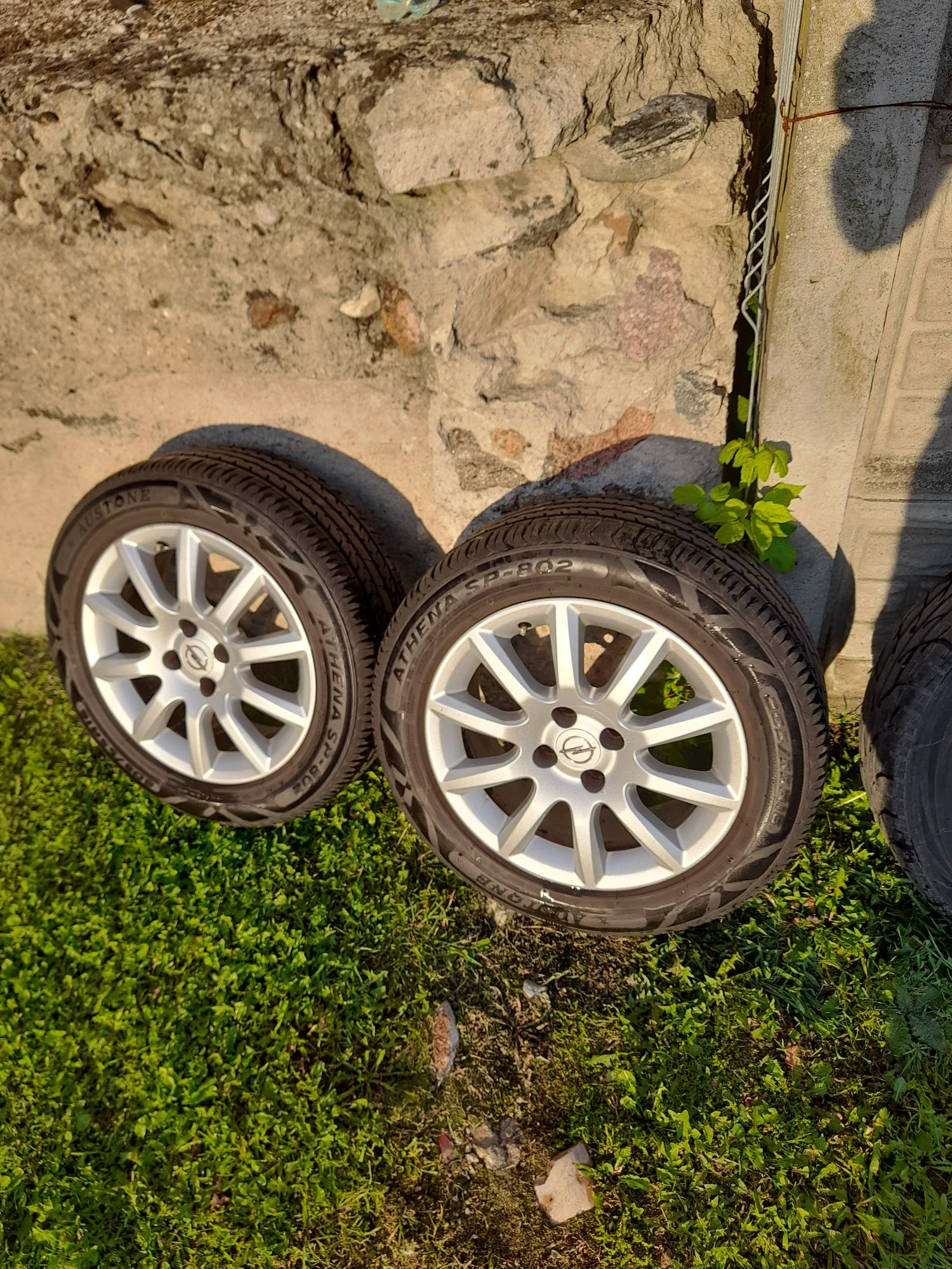 Sprzedam alufelgi z oponami letnimi do astry h  4x100 r16