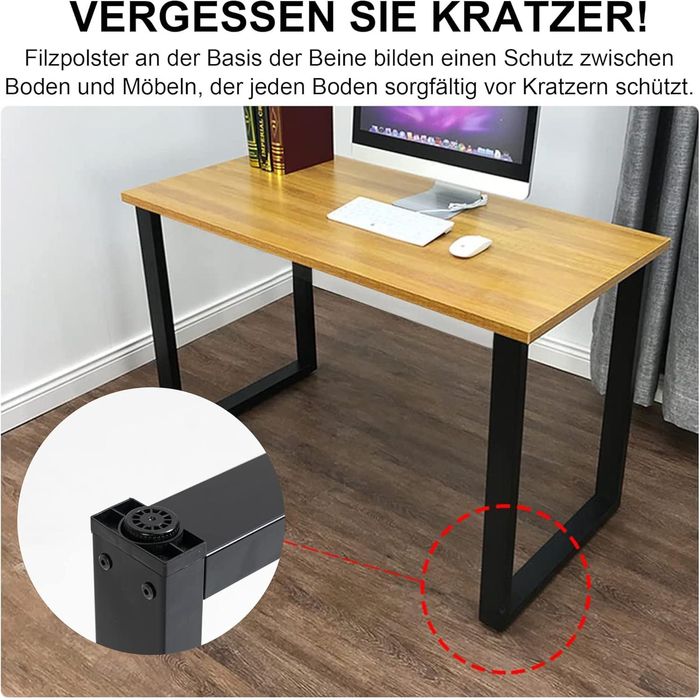Thanaddo 2 metalowe nogi do stołu do ławki,