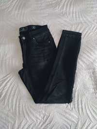 Czarne nowe spodnie rurki dżinsy roz 38