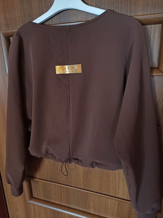 Bluza damska La monne rozmiar uniwersalny czekoladowa