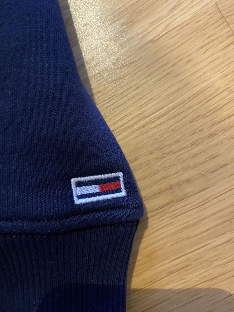 Damska bluza Tommy Hilfiger L granatowa z kapturem