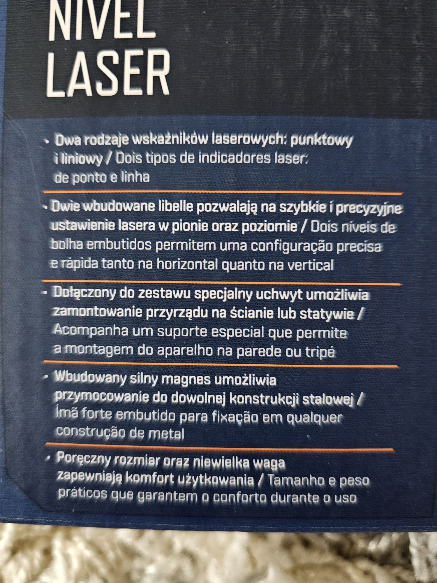 Poziomica laserowa niteo nowa, Wawet