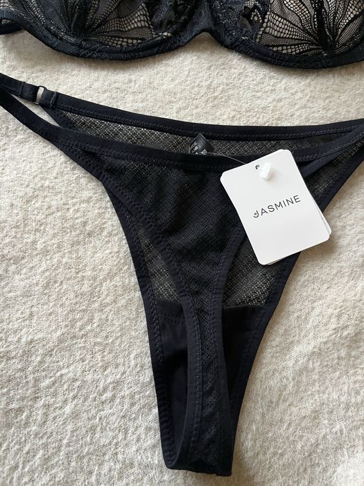 Чорний прозорий комплект білизни Jasmine 80B , M новий