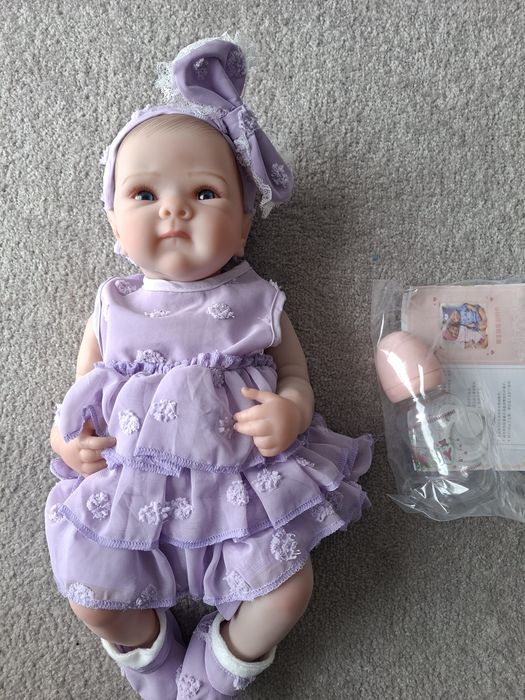 Lalka jak żywe dziecko reborn piękna NOWA duża 46cm , cala gumowa , br
