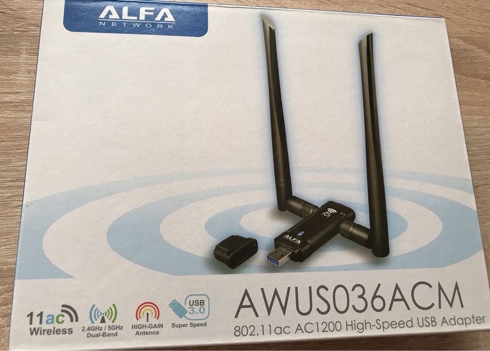 Alfa AWUS036ACM usb адаптер WiFi