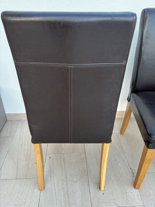 Conj. de 4 Cadeiras IKEA estofadas a pele