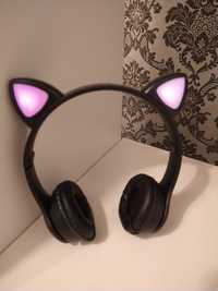 Słuchawki bezprzewodowe uszy kota