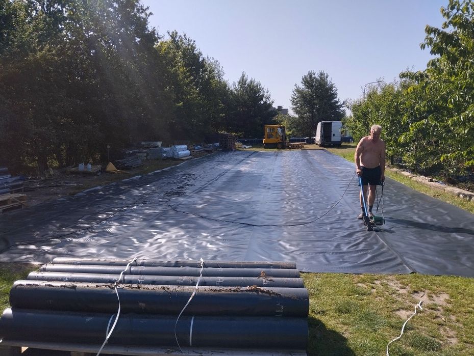 Folia na oczko wodne, staw, basen na wymiar. Elastyczna i  mocna 1mm
