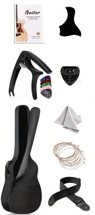 Комплект для гітари :струни , ремінь, каподастр, медіатори